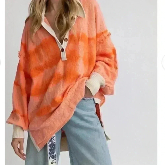 NWT Free People Sunrise Polo size M sold out online and in store - Picture 2 of 10